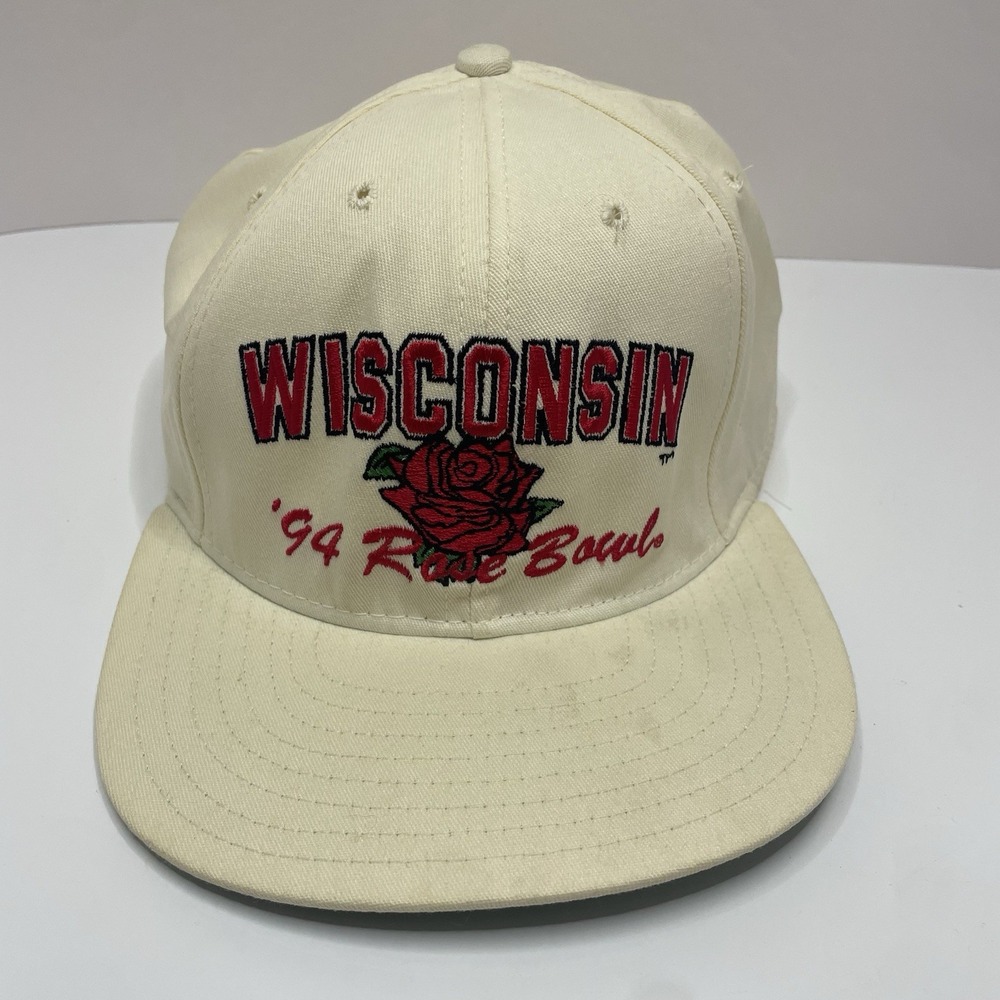 Vintage University of Wisconsin 1994 Vintage Rose Bowl Hat Cap‎ SnapBack